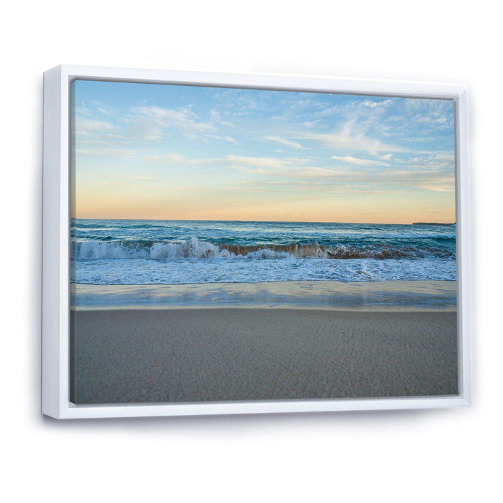 Blue Splashing Scene Beach