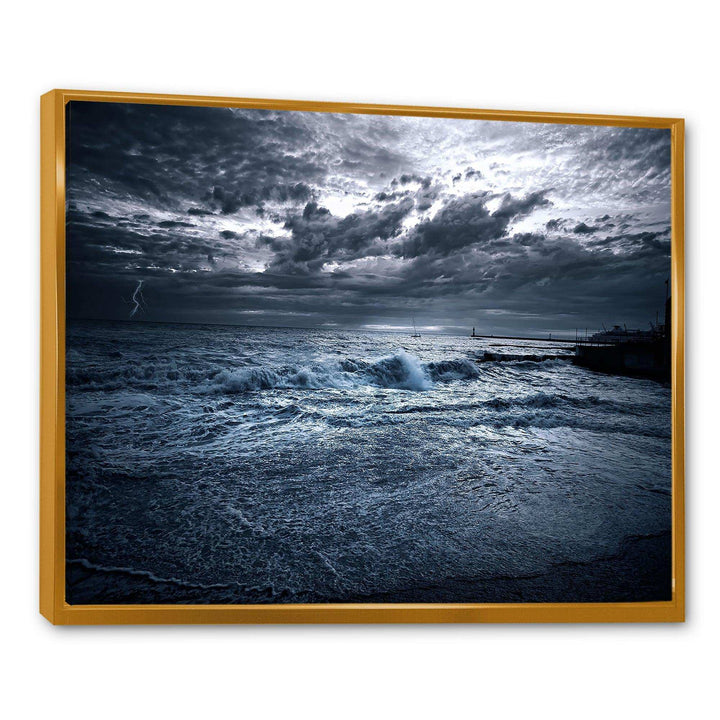 Sochi Sea Storm in Blue