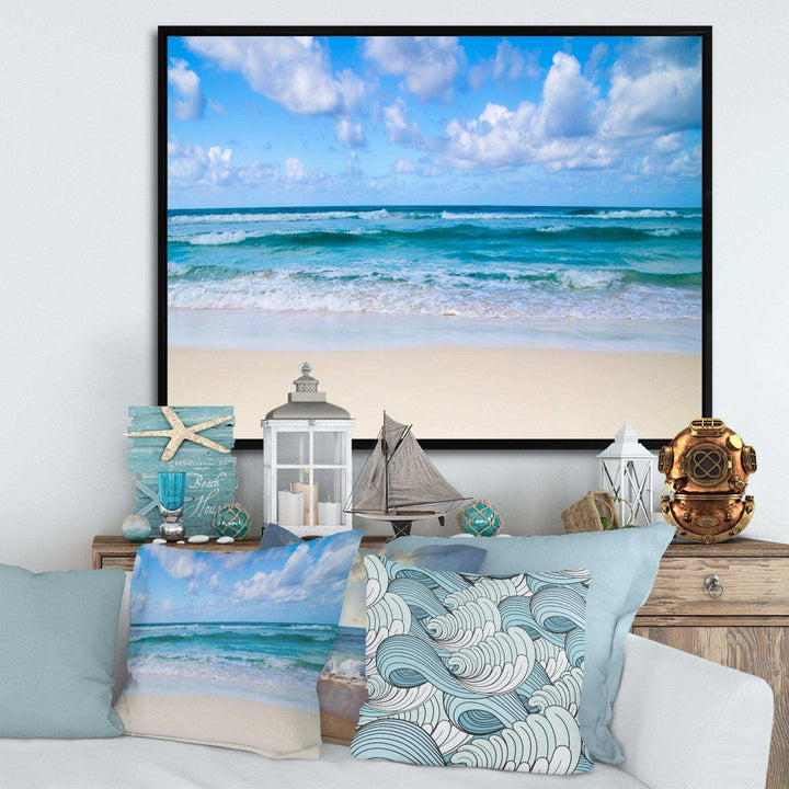 Serene Blue Tropical Beach
