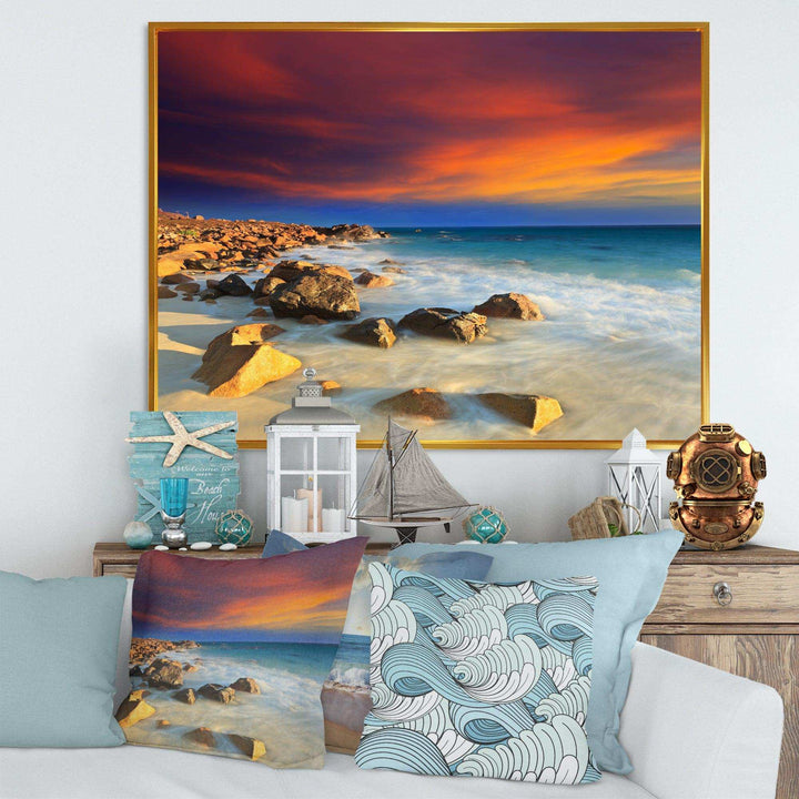 Beach with Stones on Foreground