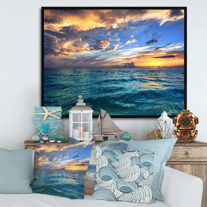 Exotic Tropical Beach at Sunset