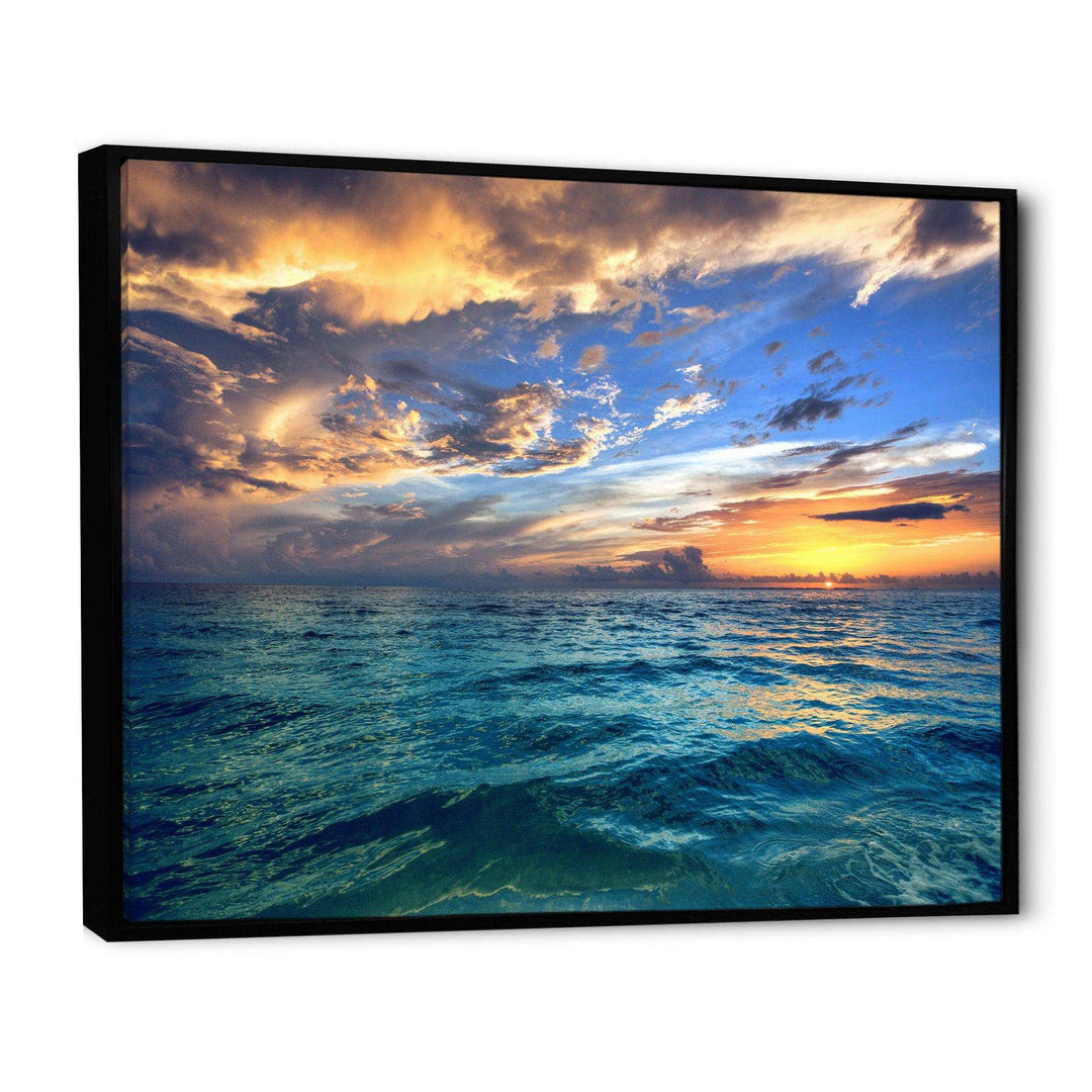 Exotic Tropical Beach at Sunset