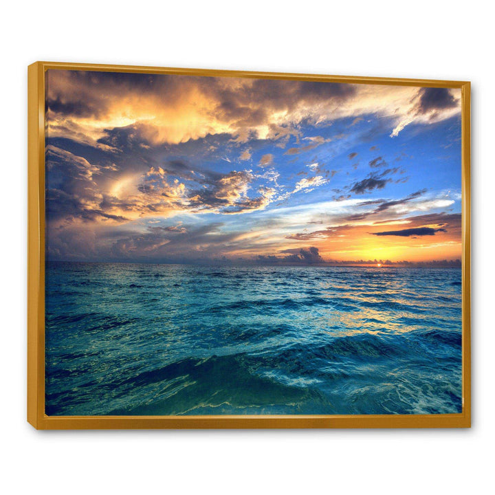 Exotic Tropical Beach at Sunset