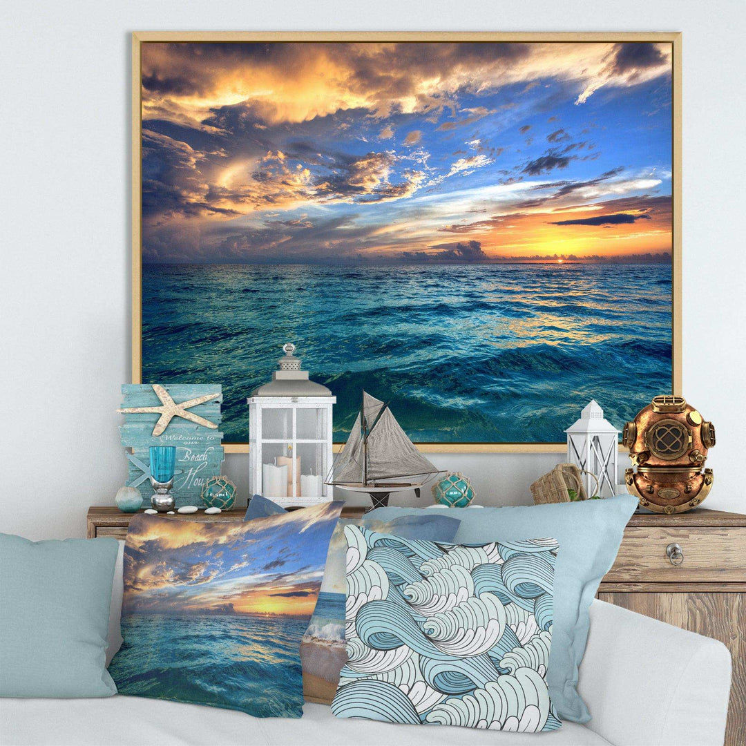 Exotic Tropical Beach at Sunset
