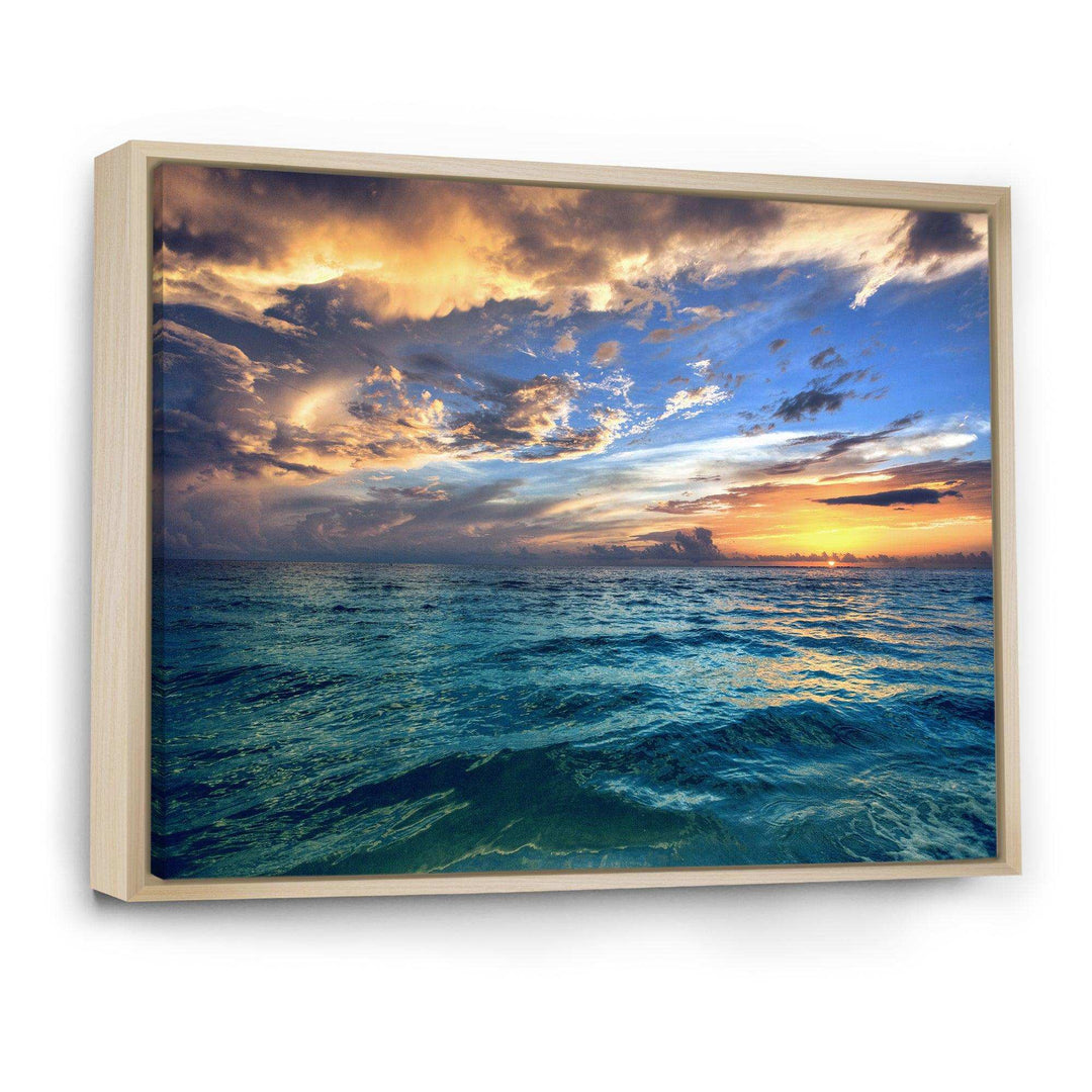 Exotic Tropical Beach at Sunset