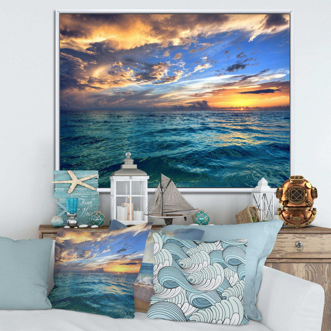 Exotic Tropical Beach at Sunset