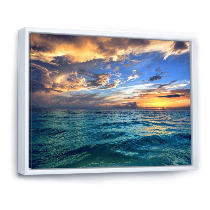Exotic Tropical Beach at Sunset