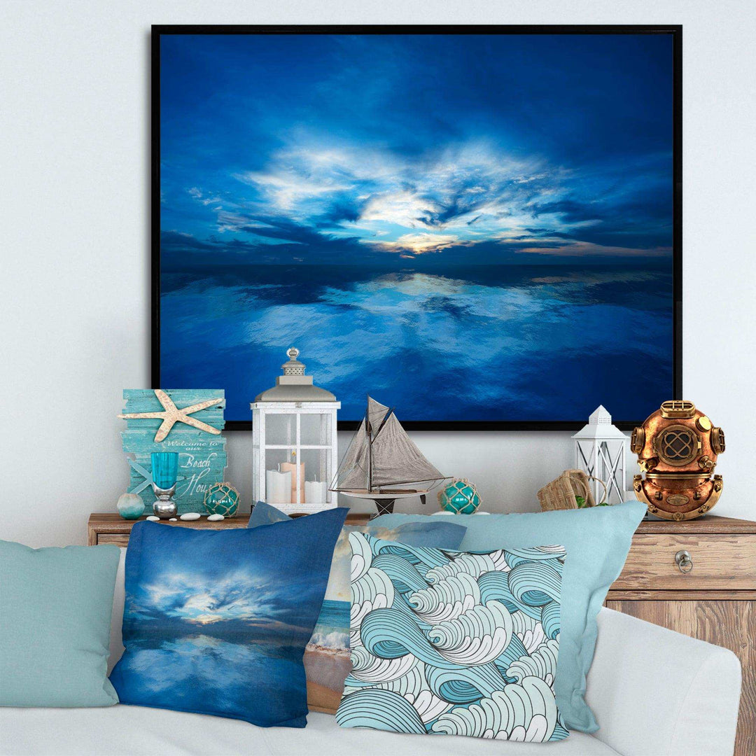 Blue Waters and Blue Sky Sunset