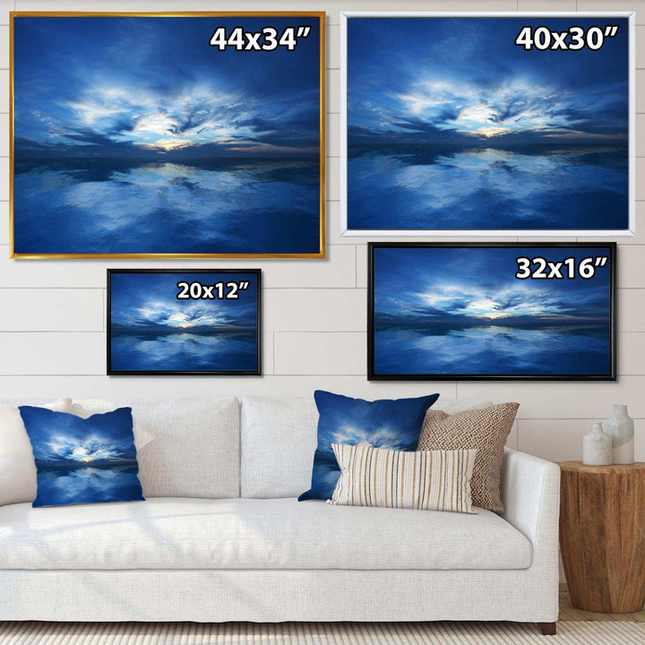 Blue Waters and Blue Sky Sunset