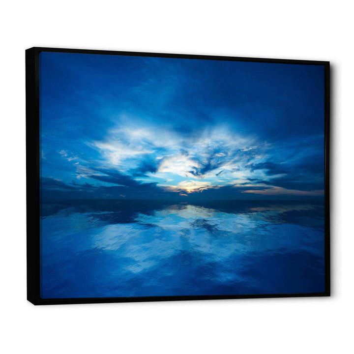 Blue Waters and Blue Sky Sunset