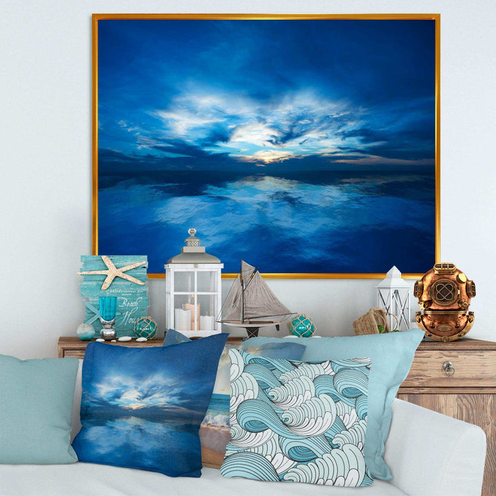 Blue Waters and Blue Sky Sunset