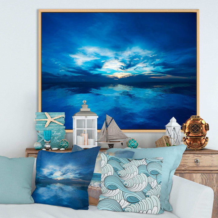 Blue Waters and Blue Sky Sunset