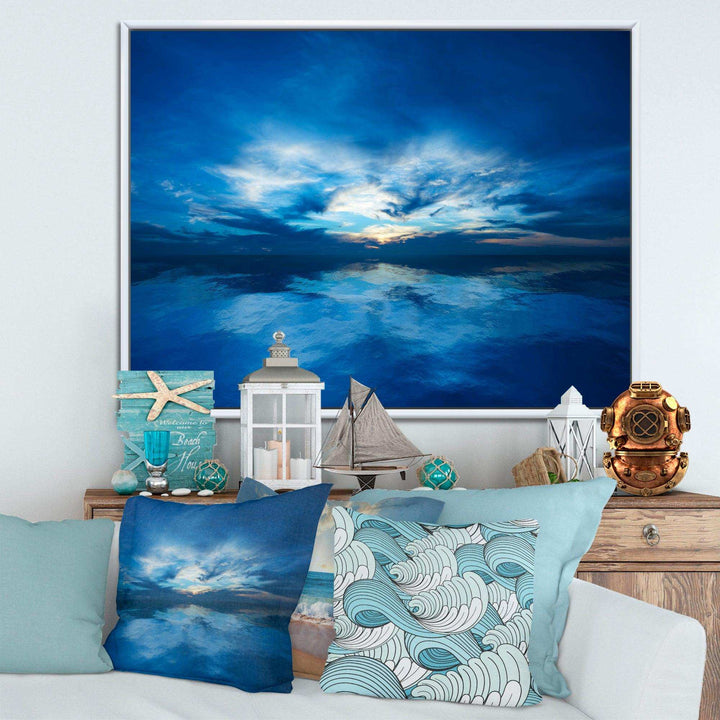 Blue Waters and Blue Sky Sunset
