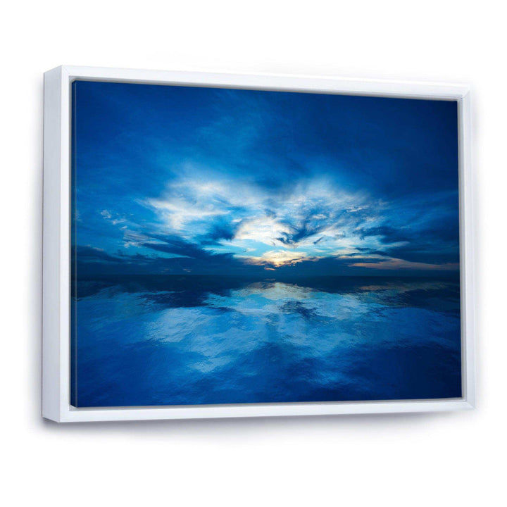 Blue Waters and Blue Sky Sunset