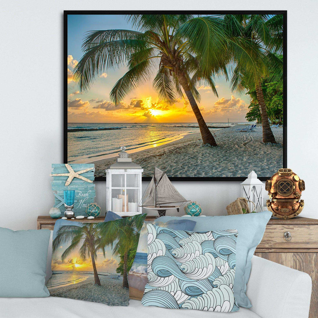 Beach in Caribbean Island of Barbados