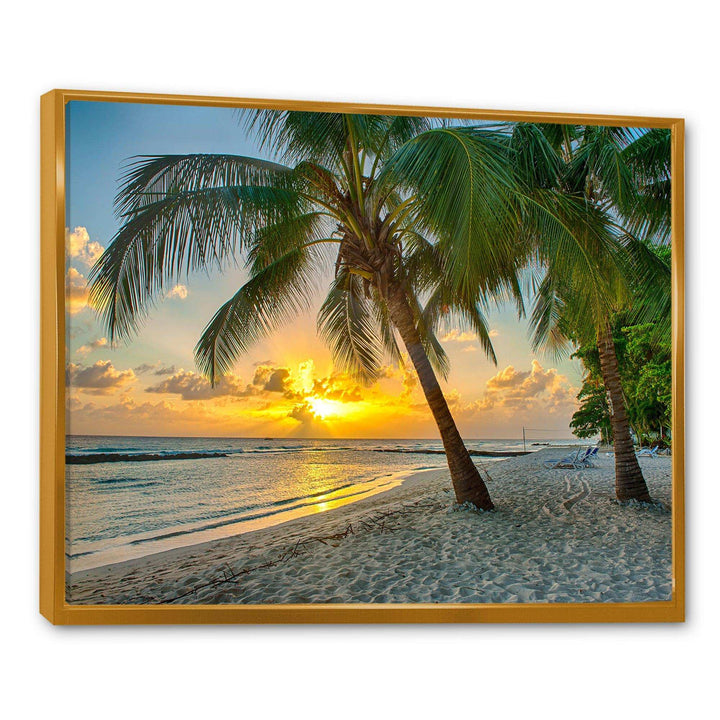 Beach in Caribbean Island of Barbados