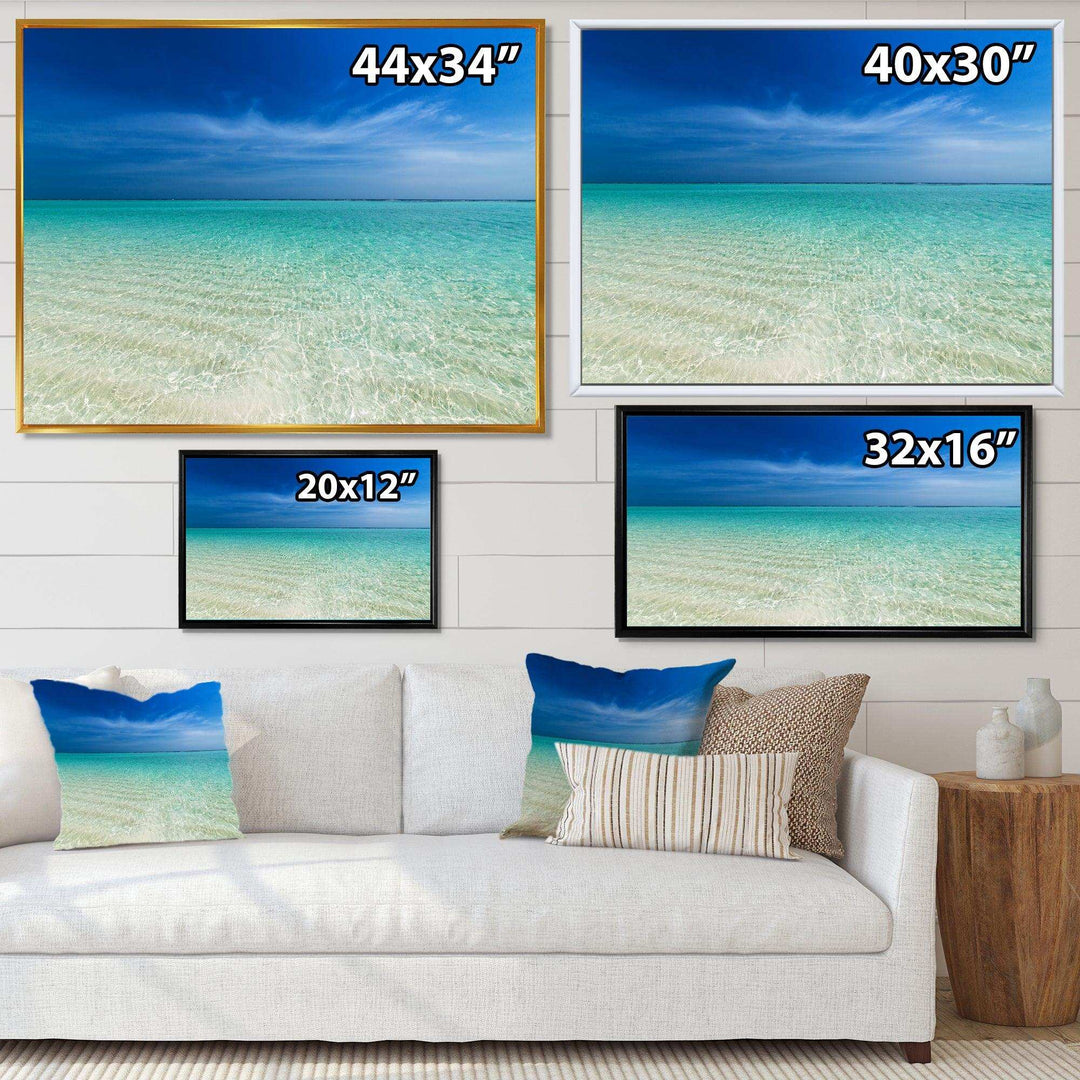 Turquoise Ocean Under Blue Sky