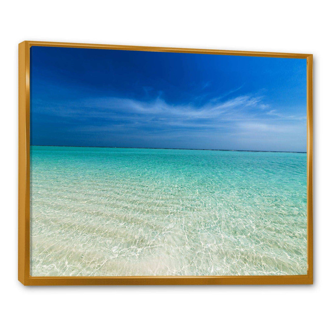 Turquoise Ocean Under Blue Sky