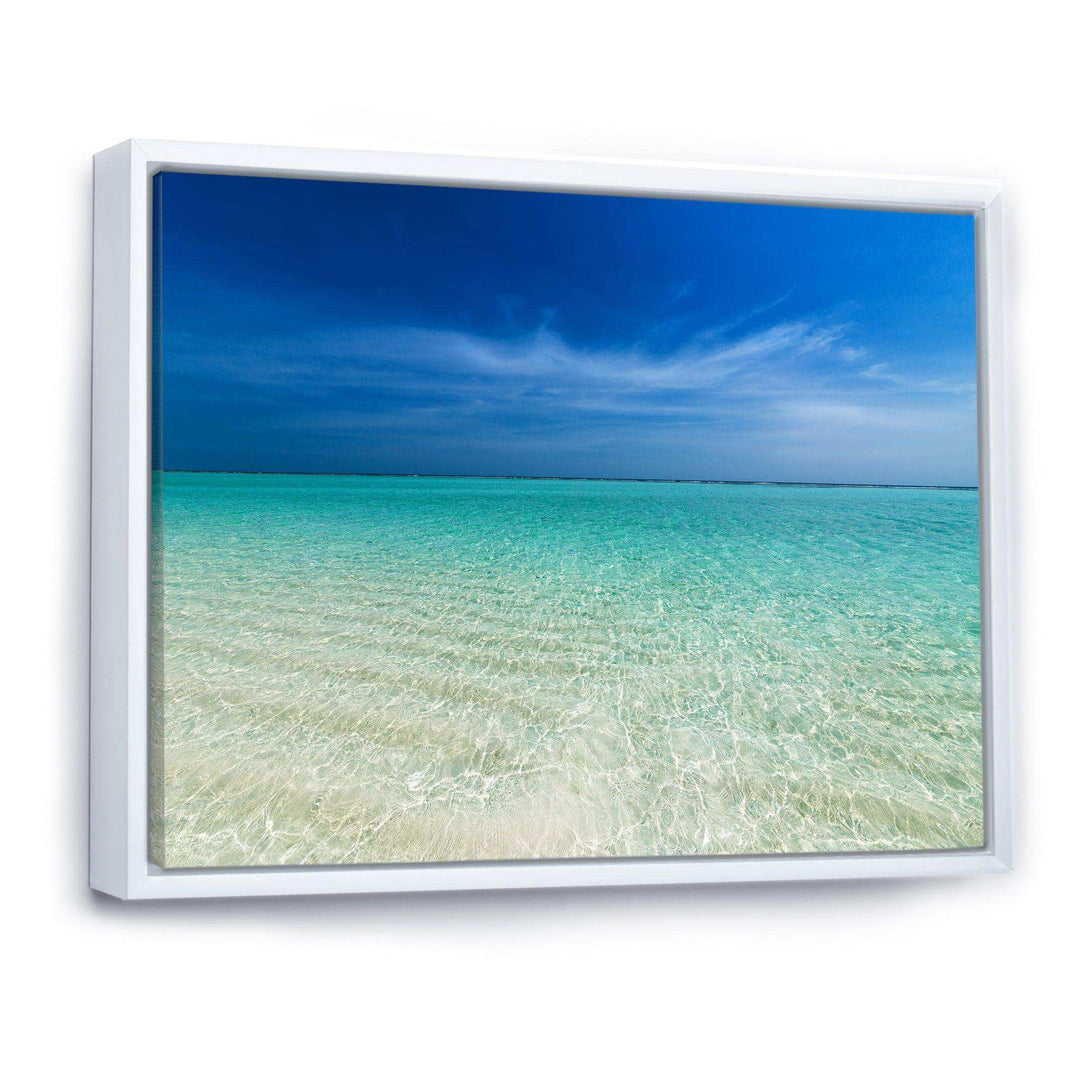 Turquoise Ocean Under Blue Sky