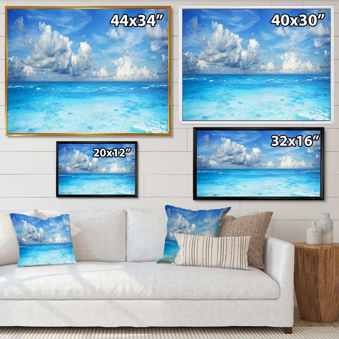 Bright Blue Waters and Sky Panorama