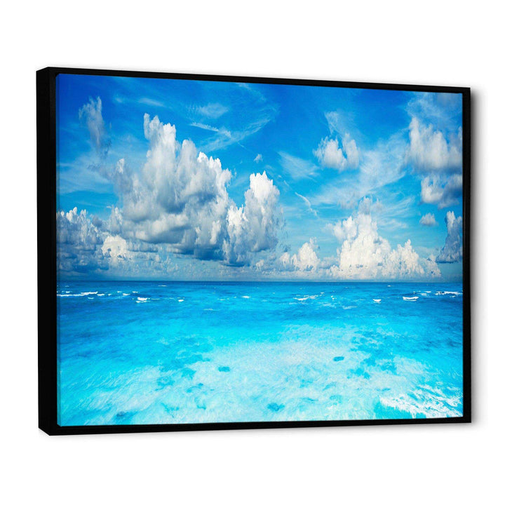 Bright Blue Waters and Sky Panorama