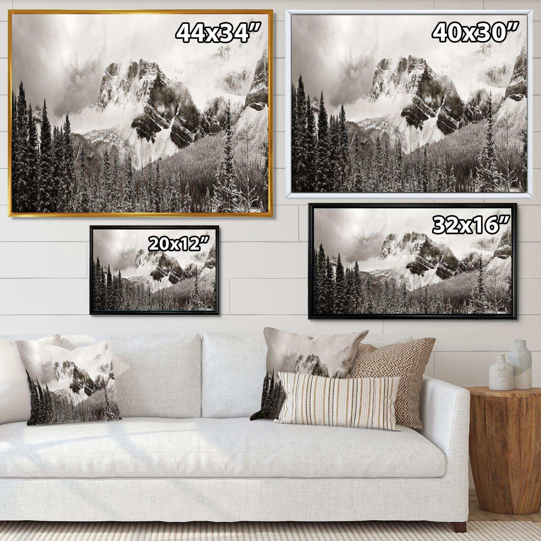 Snow Capped Hills and Bow Lake