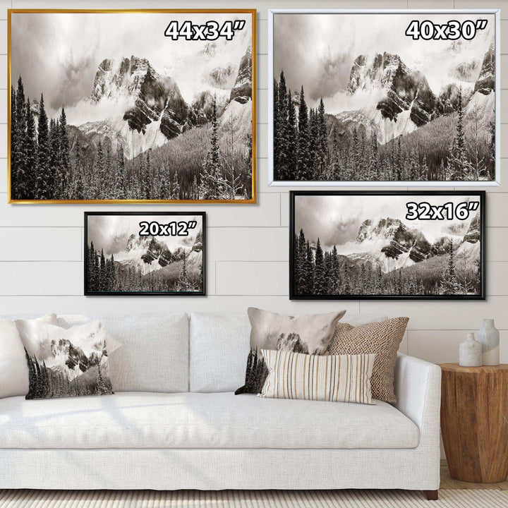 Snow Capped Hills and Bow Lake