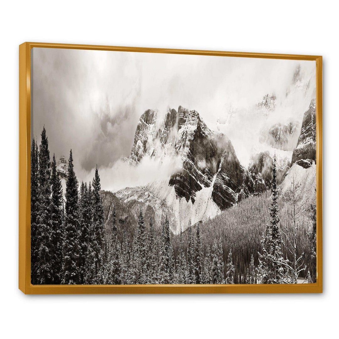 Snow Capped Hills and Bow Lake