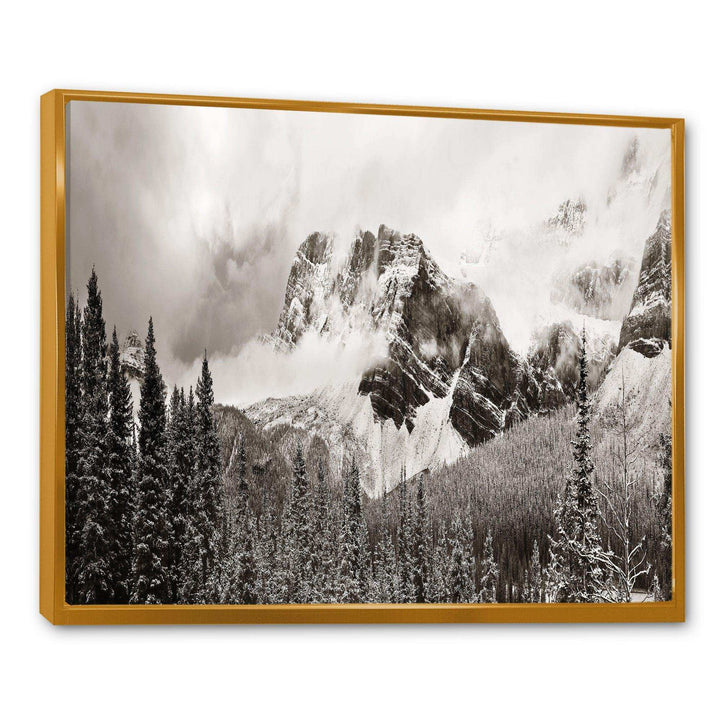 Snow Capped Hills and Bow Lake