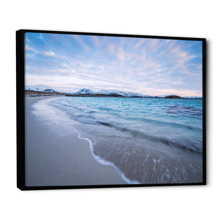 Waves Splashing the Calm Seashore