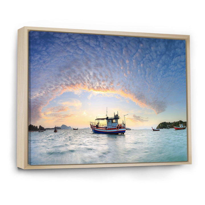 Fishing Boat at Phuket Sunrise Beach