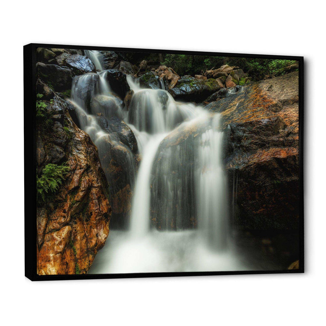Slow Motion Waterfall on Rocks