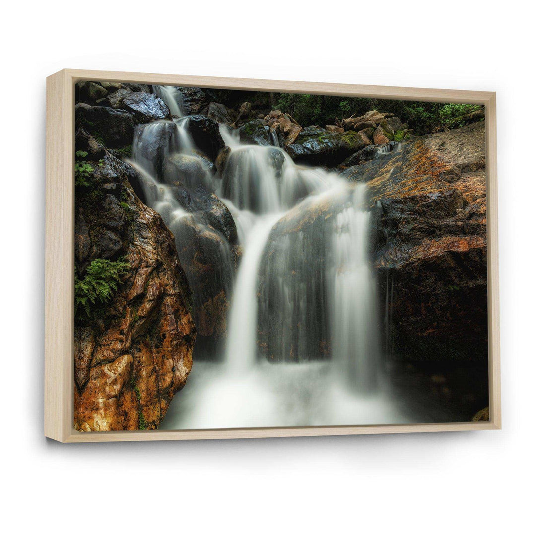 Slow Motion Waterfall on Rocks