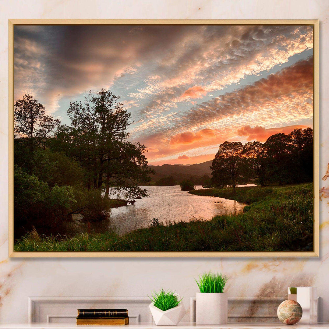 Sunset over Rydal Waters