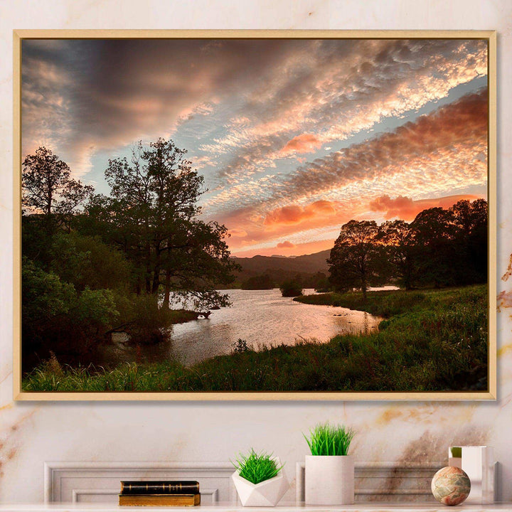 Sunset over Rydal Waters