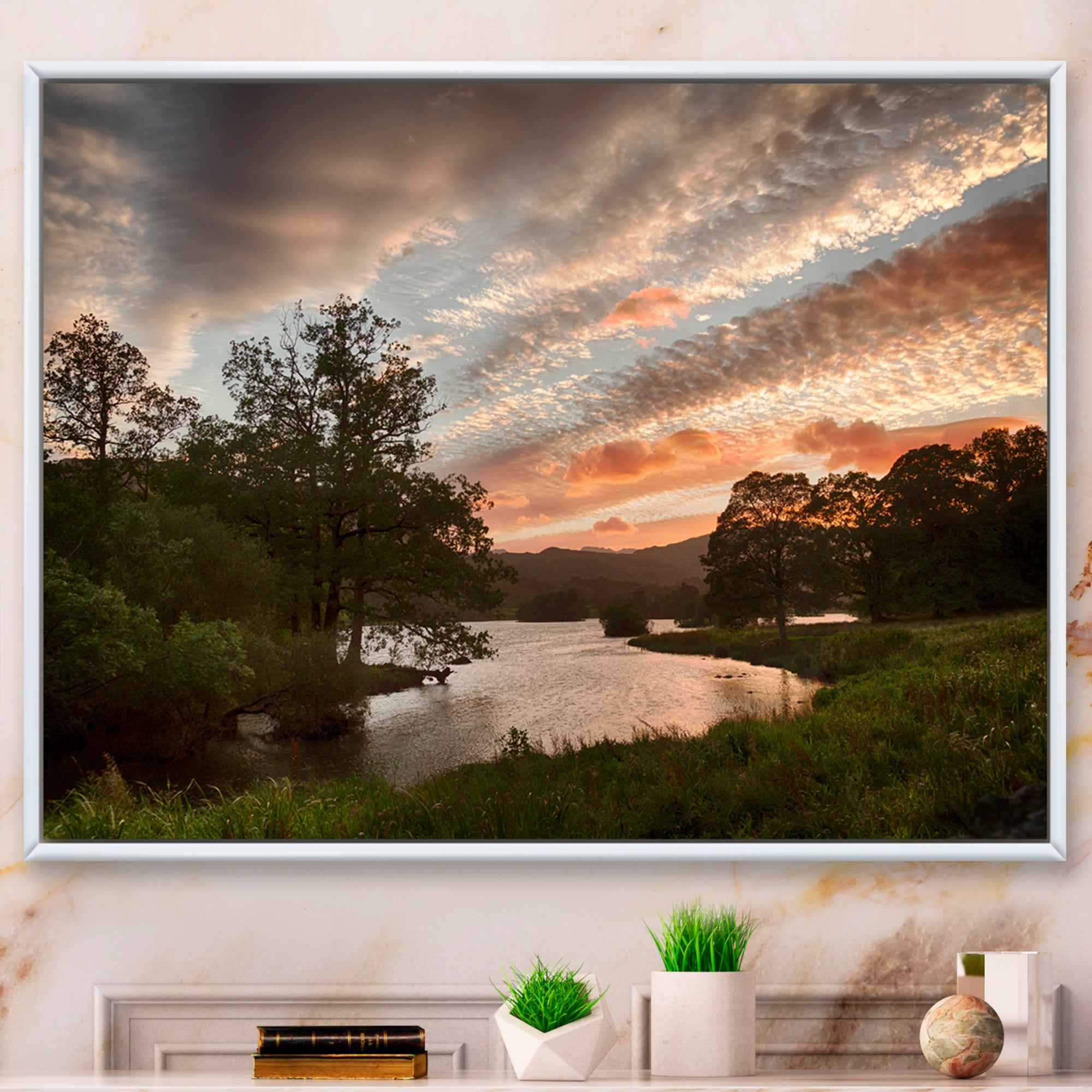 Sunset over Rydal Waters