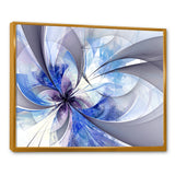Blue Large Symmetrical Fractal Flower