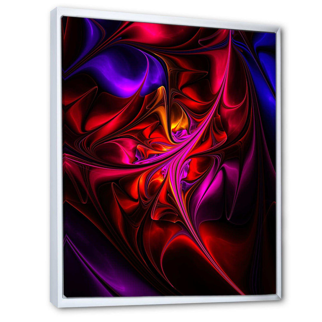 Multi Colored Magenta Stained Glass - Modern Canvas Wall Art