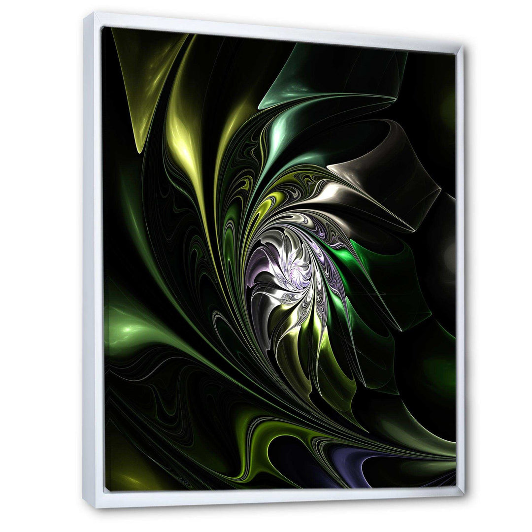 Multi Colored Green Stained Glass - Modern Canvas Wall Art