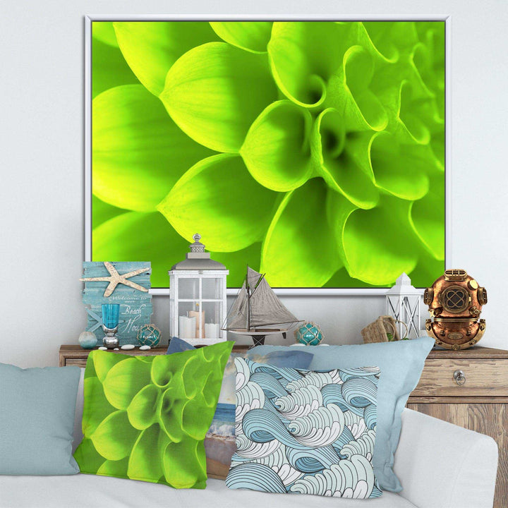 Bright Green Flower Petals