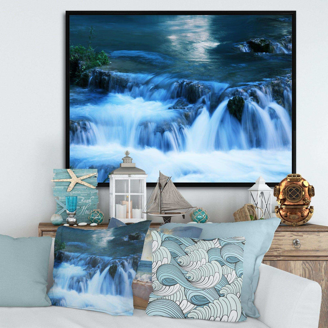Beautiful Small Blue Waterfalls