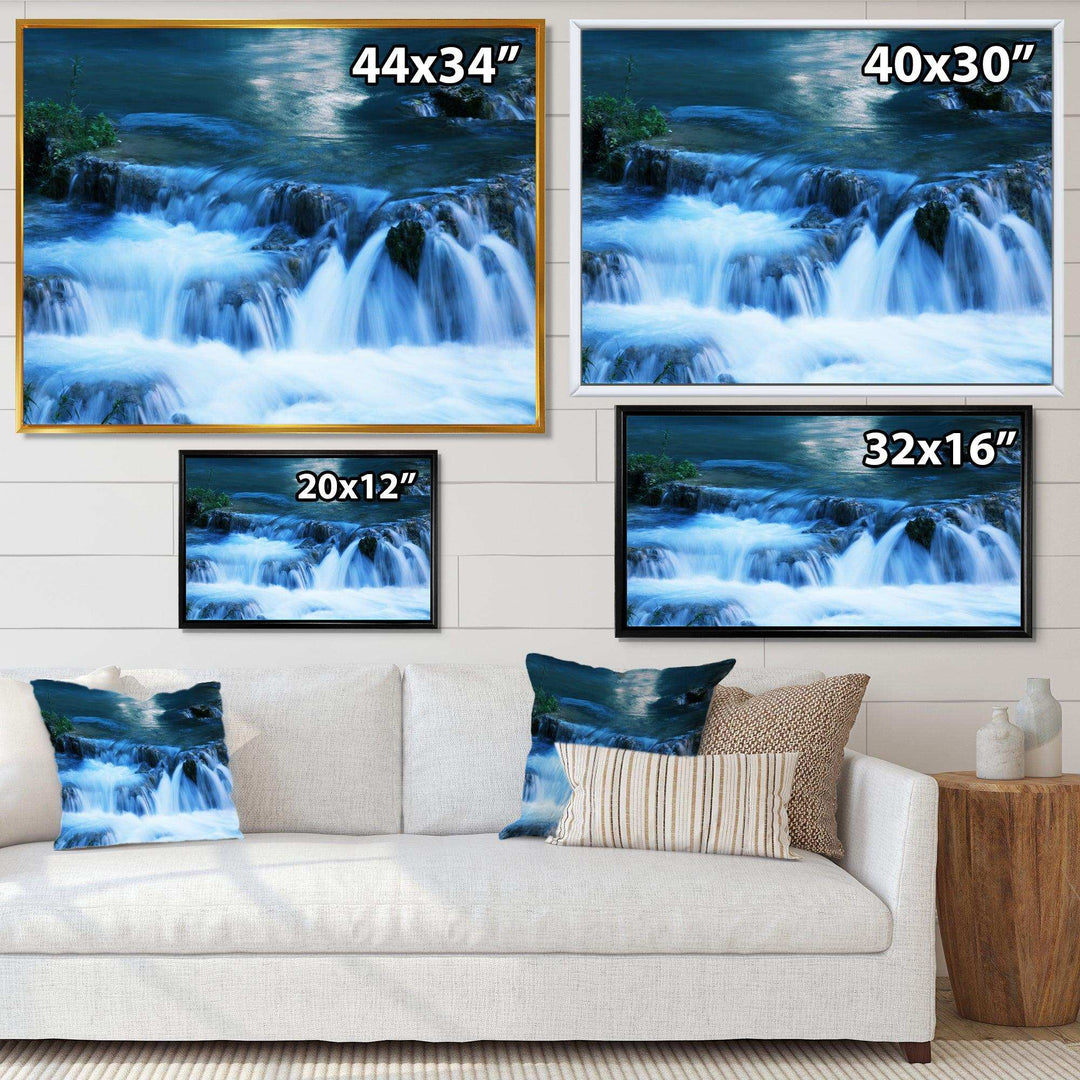 Beautiful Small Blue Waterfalls