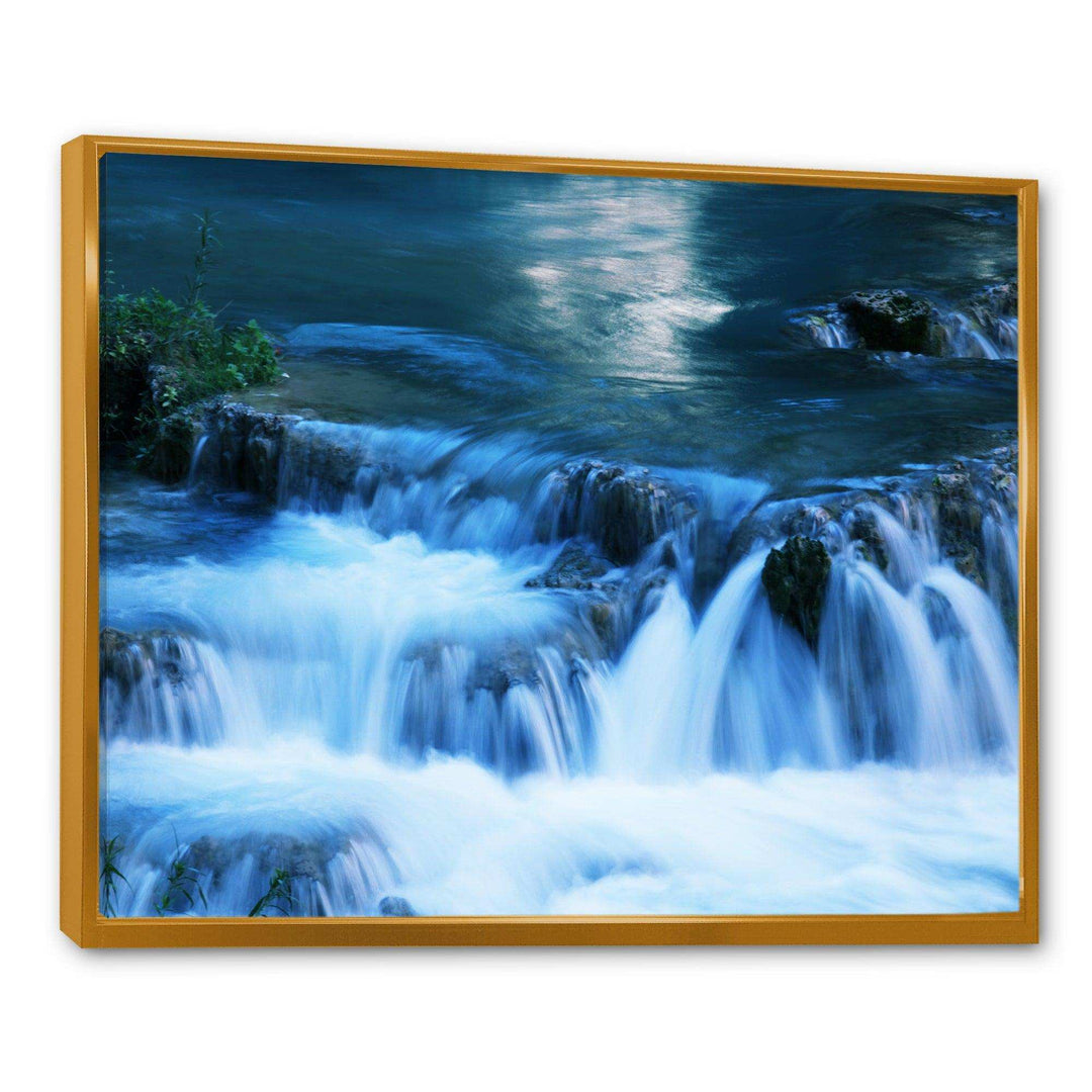 Beautiful Small Blue Waterfalls