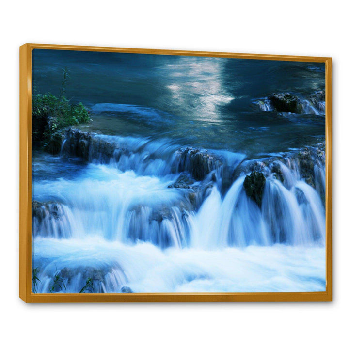 Beautiful Small Blue Waterfalls