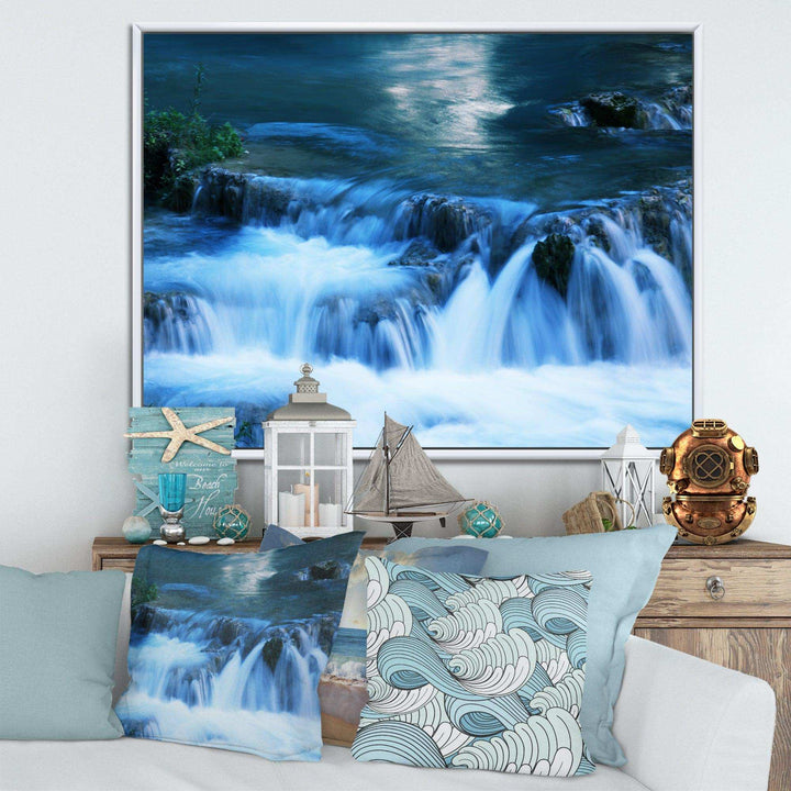 Beautiful Small Blue Waterfalls