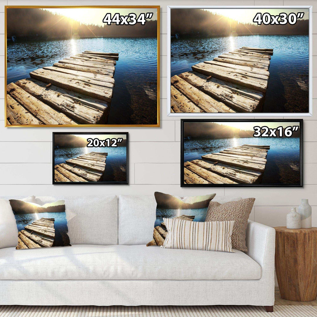 Large Wooden Pier into the Lake