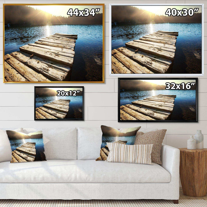 Large Wooden Pier into the Lake