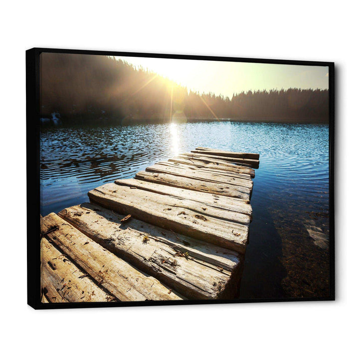 Large Wooden Pier into the Lake