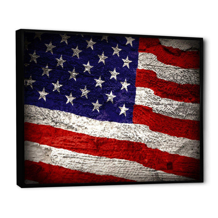 Large American Flag Watercolor - Global Bedroom Wall Art