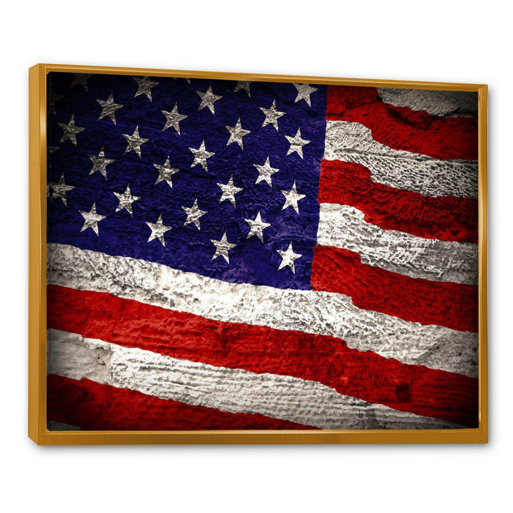 Large American Flag Watercolor - Global Bedroom Wall Art